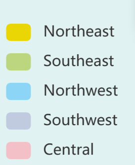 Region Map Key